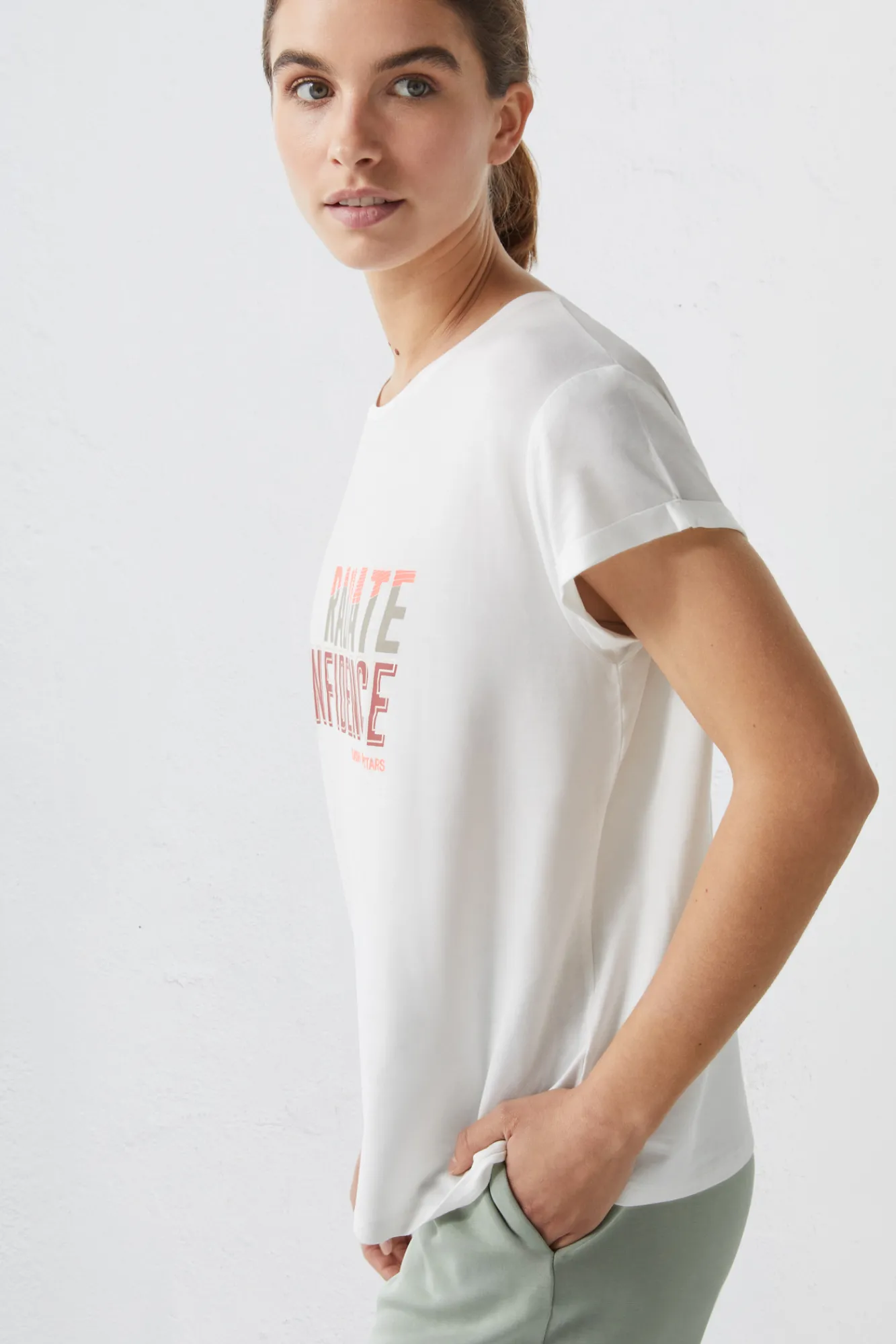 Dash and Stars Camiseta Lenzing™ Tencel™ Beige