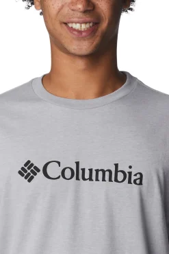 Columbia Camiseta Manga Corta Hombre Csc Basic Logo™ Gris Claro