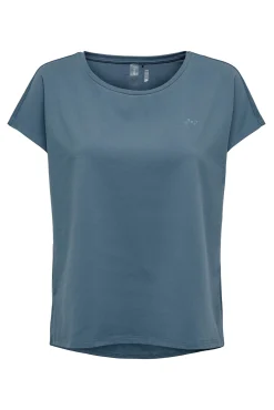 Only Play Camiseta Manga Corta Deportiva Azul Online