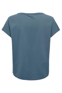 Only Play Camiseta Manga Corta Deportiva Azul Online