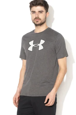 Under Armour Camiseta Manga Corta Logo Grande Gris Oscuro Outlet