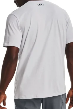 Under Armour Camiseta Manga Corta Logo Grande Gris Claro Discount