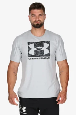 Under Armour Camiseta Manga Corta Logo Gris Claro Best
