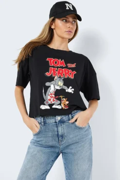 Noisy May Camiseta Manga Corta Print Frontal Negro Outlet