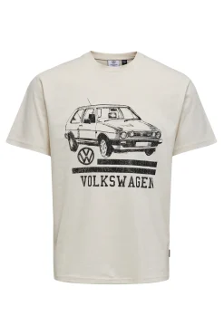 Only & Sons Camiseta Manga Corta Volkswagen Blanco Best