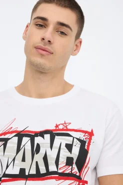 Inside Camiseta Marvel Estampado Fondo Blanco Discount