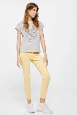 * Camiseta Mickey Margaritas Gris Medio Clearance