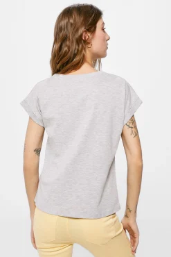 * Camiseta Mickey Margaritas Gris Medio Clearance