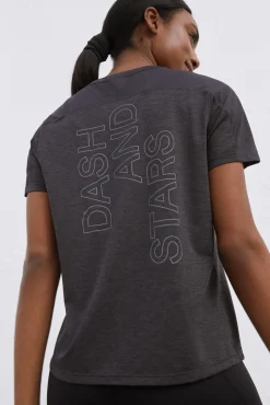 Dash and Stars Camiseta Negra Ultraligera Negro Sale