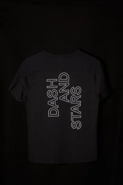 Dash and Stars Camiseta Negra Ultraligera Negro Outlet