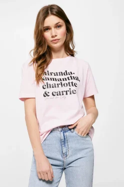 * Camiseta Nombres Sex And The City Rosa Clearance