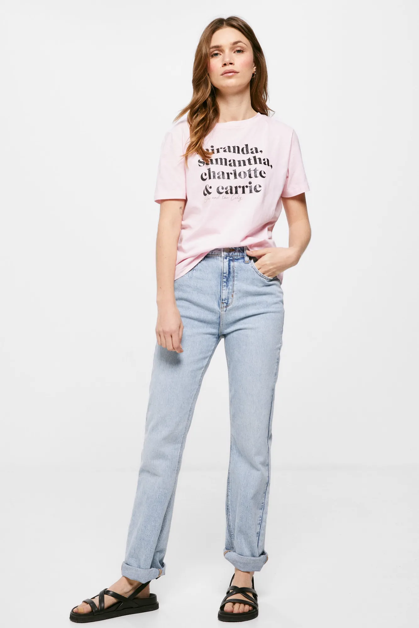 * Camiseta Nombres Sex And The City Rosa Clearance