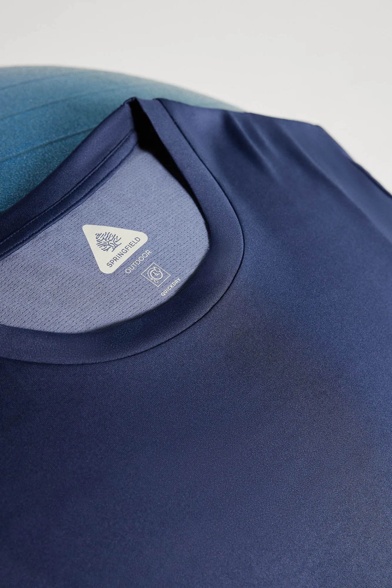 * Camiseta Oudoor Combinada Azul Oscuro Hot