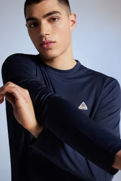 * Camiseta Oudoor Manga Larga Azul Oscuro Sale