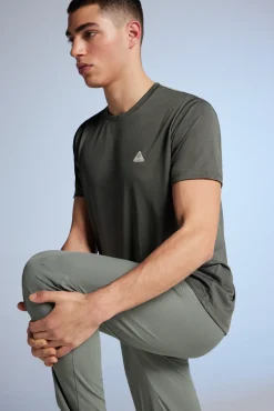 * Camiseta Outdoor Cortes Kaki Oscuro New