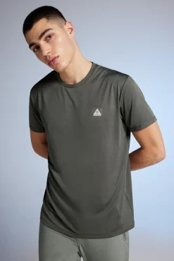 * Camiseta Outdoor Cortes Kaki Oscuro New