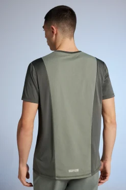 * Camiseta Outdoor Cortes Kaki Oscuro New