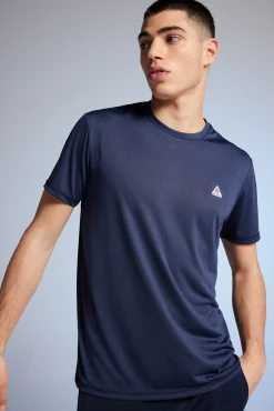 * Camiseta Outdoor Cortes Azul Oscuro Clearance