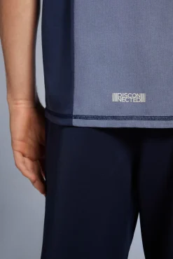 * Camiseta Outdoor Cortes Azul Oscuro Clearance