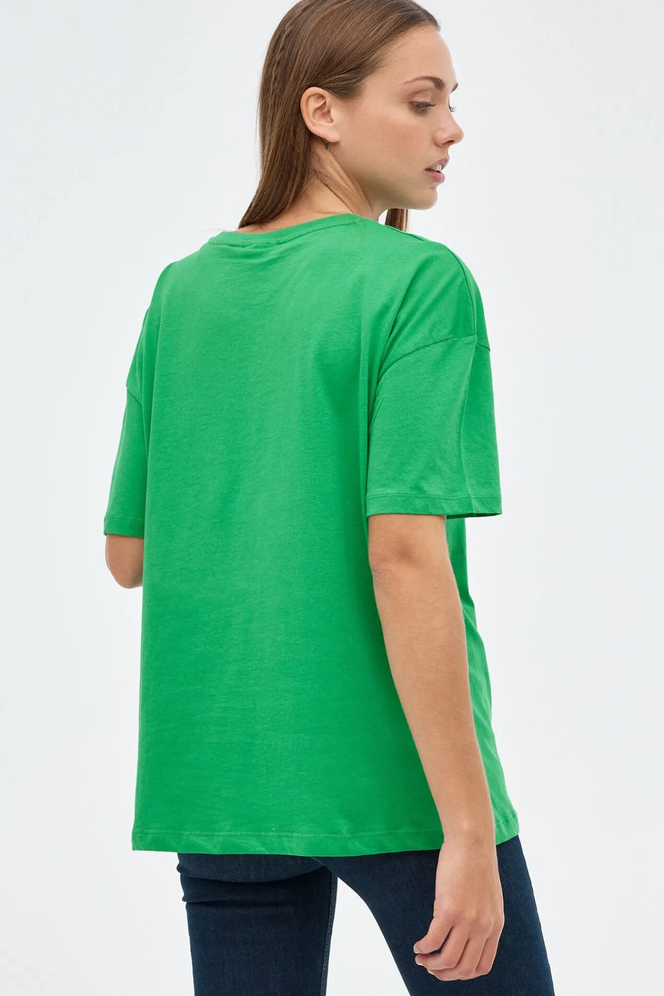 Inside Camiseta Oversize Print Snoopy Estampado Verde Best