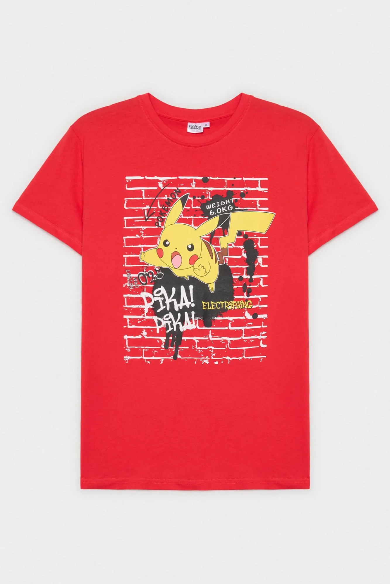 Inside Camiseta Pokemon Estampado Rojo