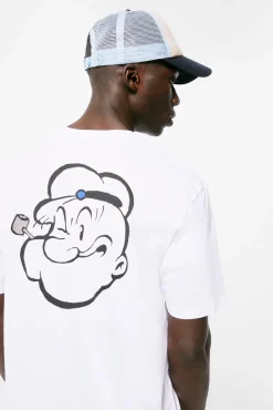 * Camiseta Popeye Face Blanco Discount
