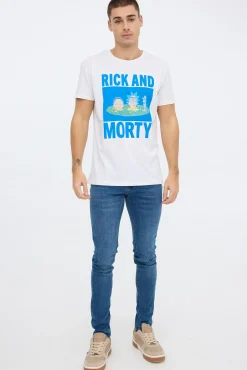 Inside Camiseta Rick & Morty Estampado Fondo Blanco Online