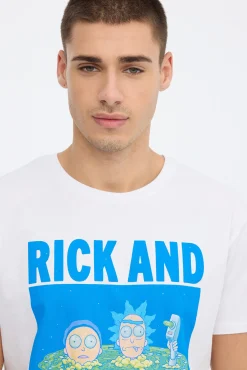 Inside Camiseta Rick & Morty Estampado Fondo Blanco Online