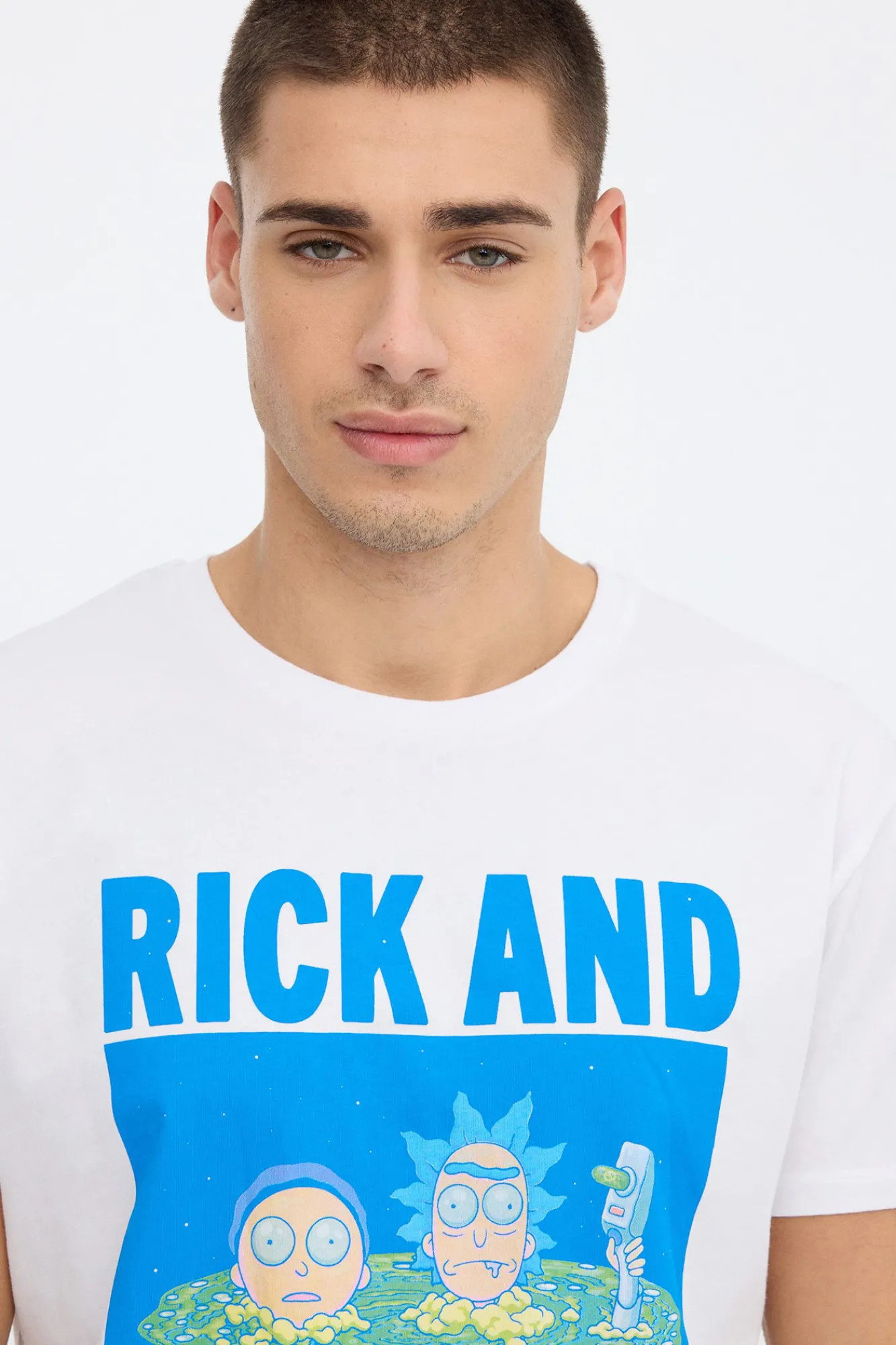 Inside Camiseta Rick & Morty Estampado Fondo Blanco Online