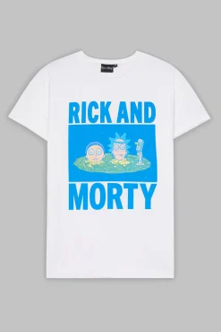 Inside Camiseta Rick & Morty Estampado Fondo Blanco Online