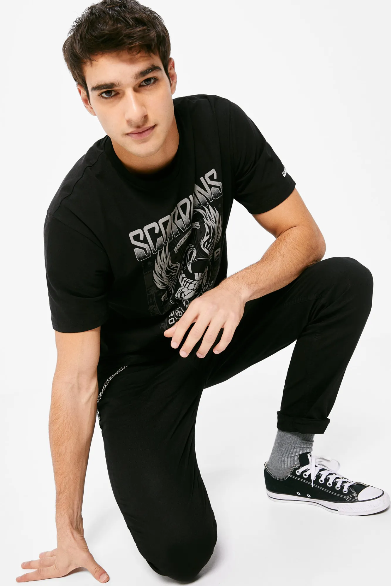 * Camiseta Scorpions Negro Hot