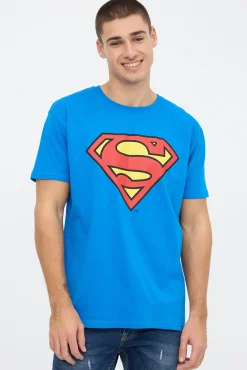 Inside Camiseta Superman Dc Comics Estampado Azul Sale