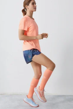 Dash and Stars Camiseta Tecnica Transpirable Naranja Rojo
