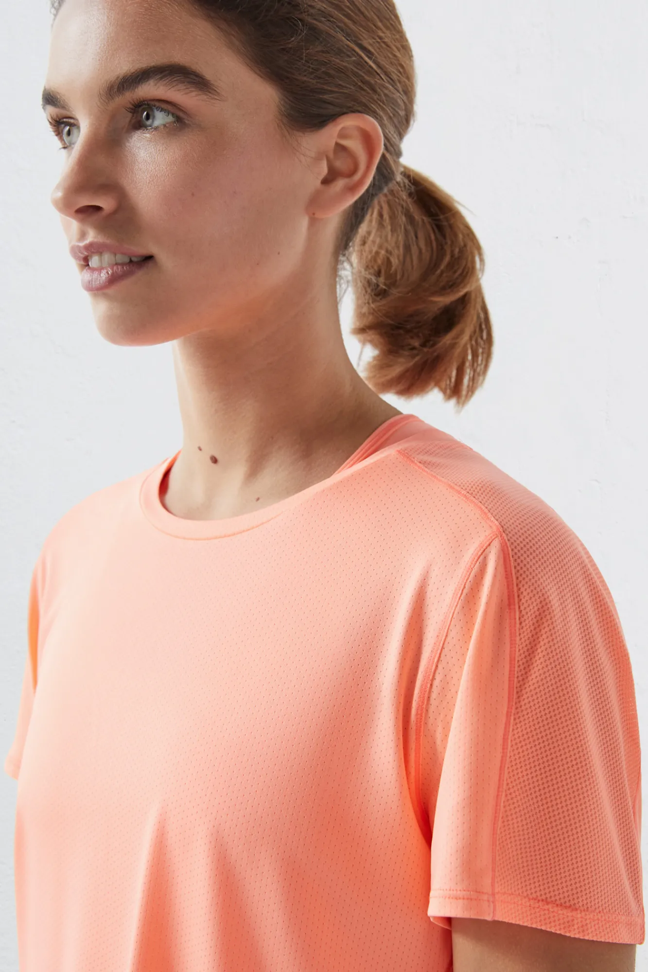 Dash and Stars Camiseta Tecnica Transpirable Naranja Rojo