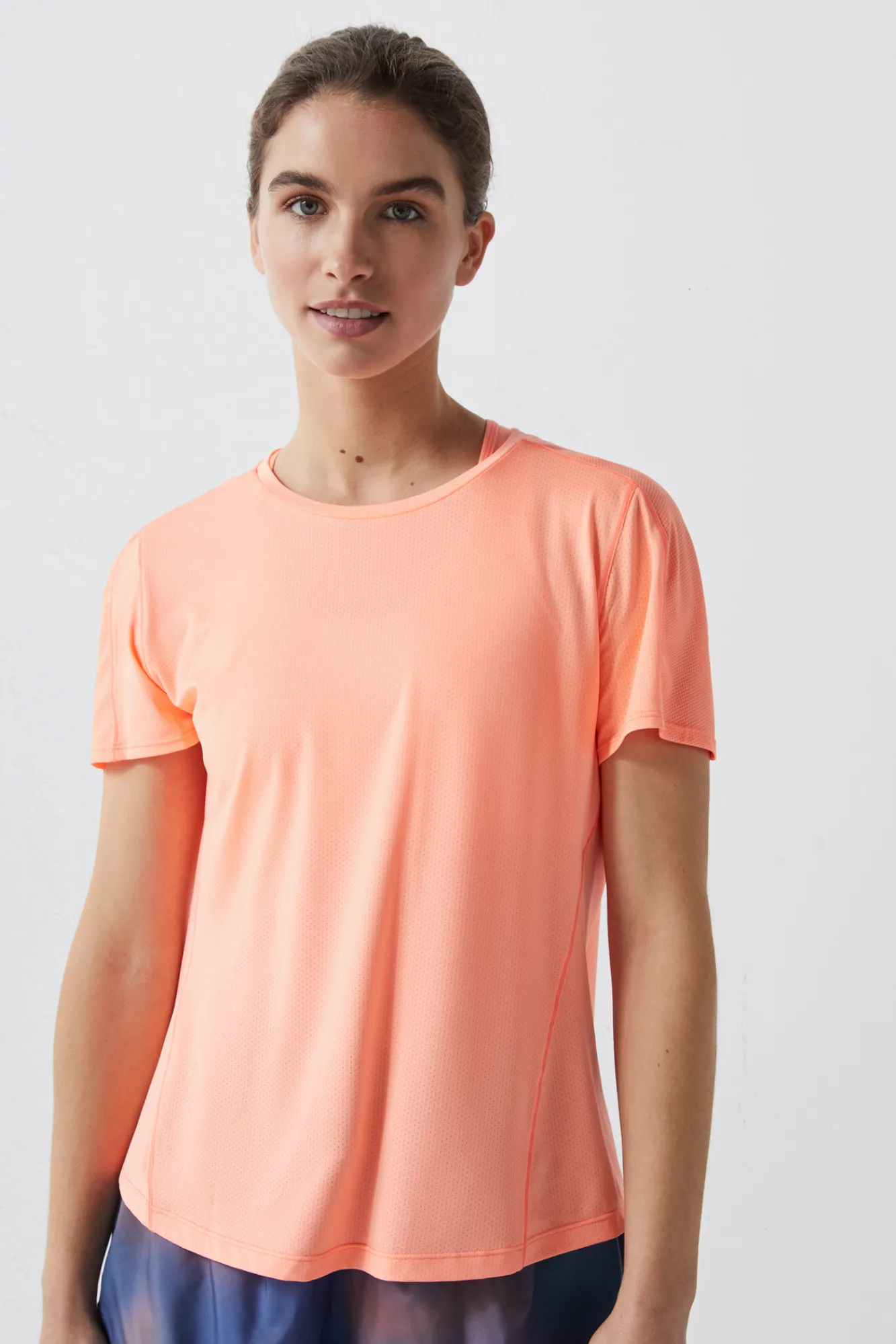 Dash and Stars Camiseta Tecnica Transpirable Naranja Rojo