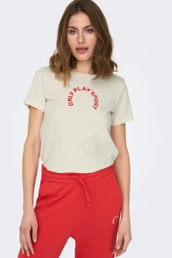 Only Play Camiseta Tejido Ultrasuave Sport Blanco New