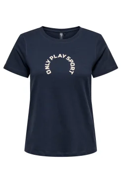 Only Play Camiseta Tejido Ultrasuave Sport Azul Discount