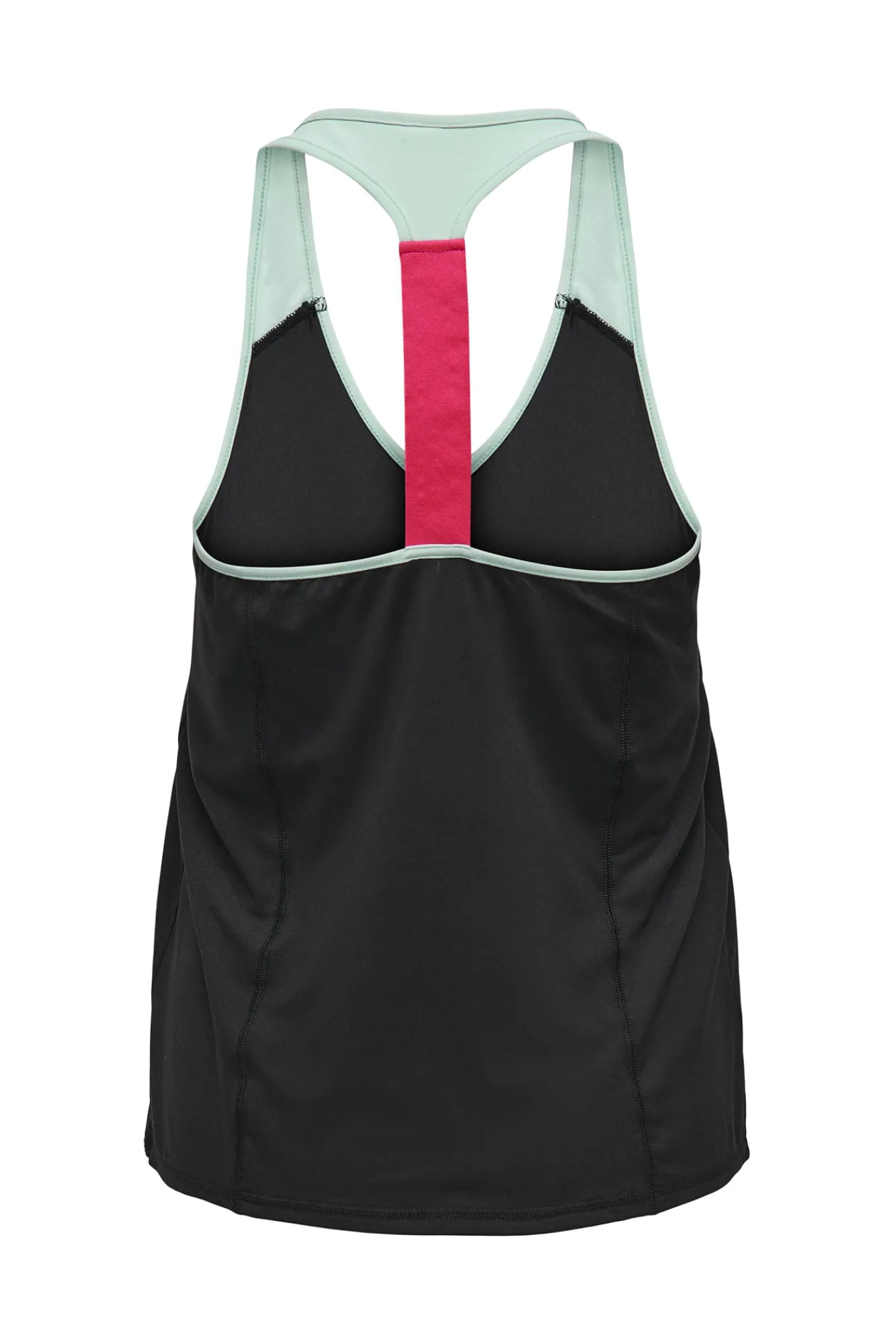 Only Play Camiseta Tirantes Color Block Negro Hot