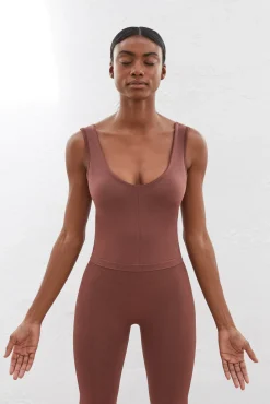 Dash and Stars Camiseta Tirantes Seamless Comfort Marron Best