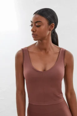 Dash and Stars Camiseta Tirantes Seamless Comfort Marron Best