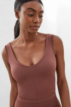 Dash and Stars Camiseta Tirantes Seamless Comfort Marron Best