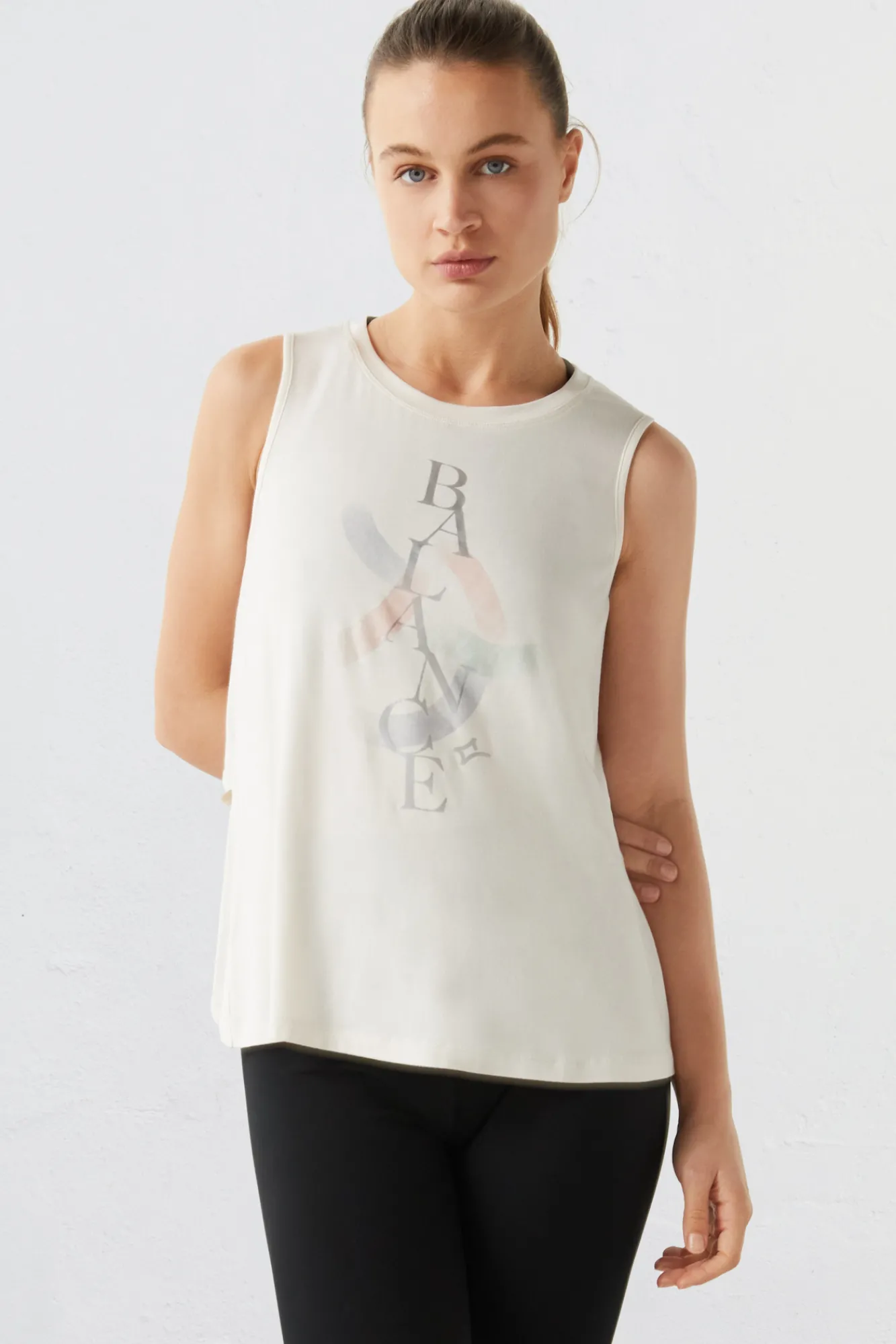 Dash and Stars Camiseta Tirantes Viscosa Ecovero Blanco Beige Online