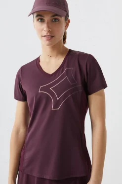Dash and Stars Camiseta Transpirable Morado Rosa Best