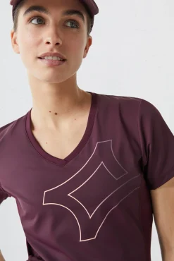 Dash and Stars Camiseta Transpirable Morado Rosa Best