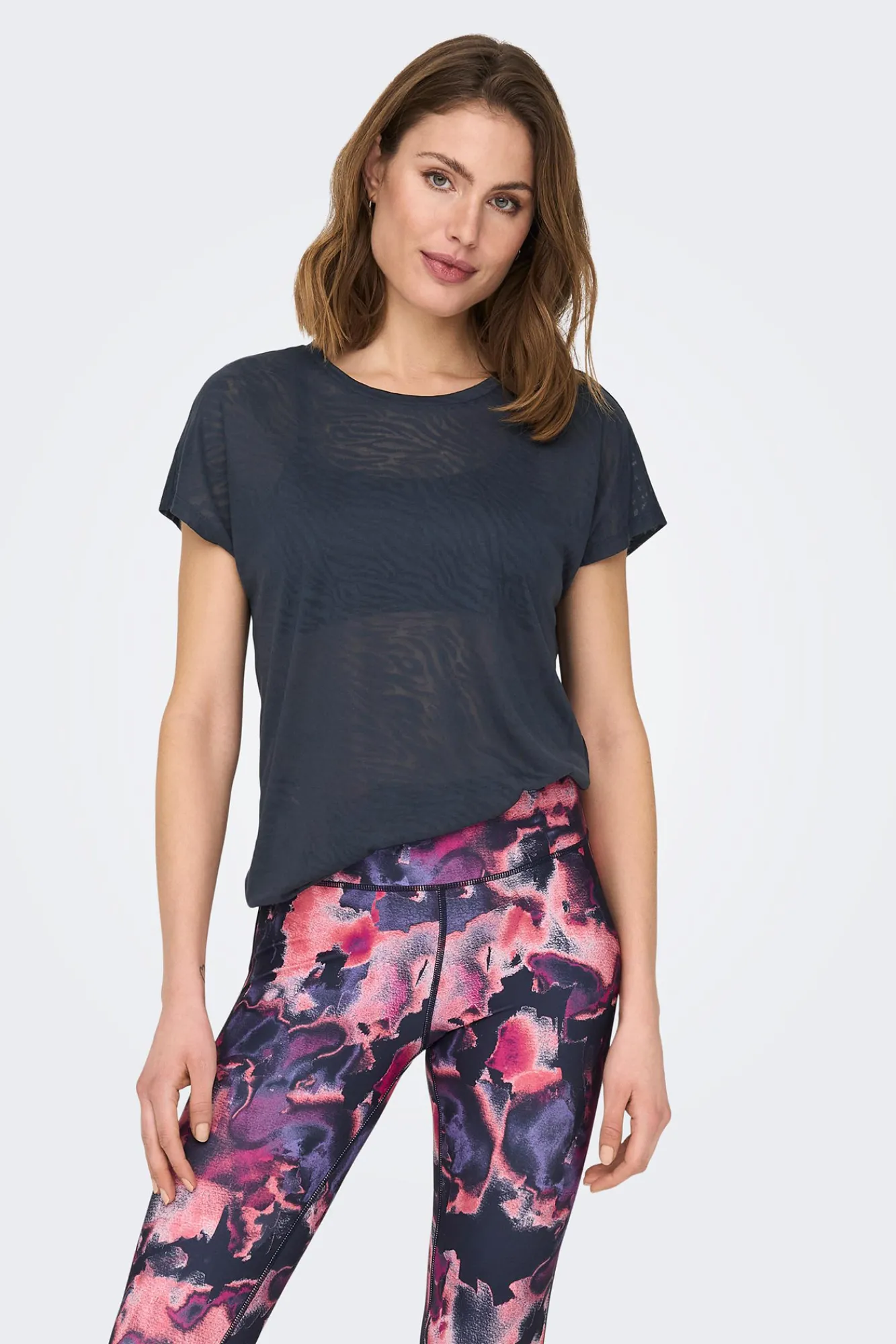Only Play Camiseta Ultraligera Cuello Redondo Azul Hot