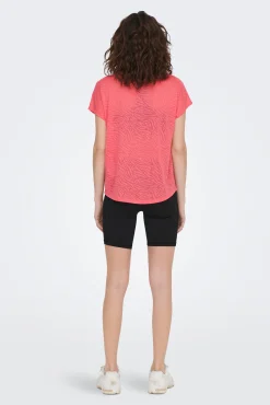 Only Play Camiseta Ultraligera Cuello Redondo Fucsia Online