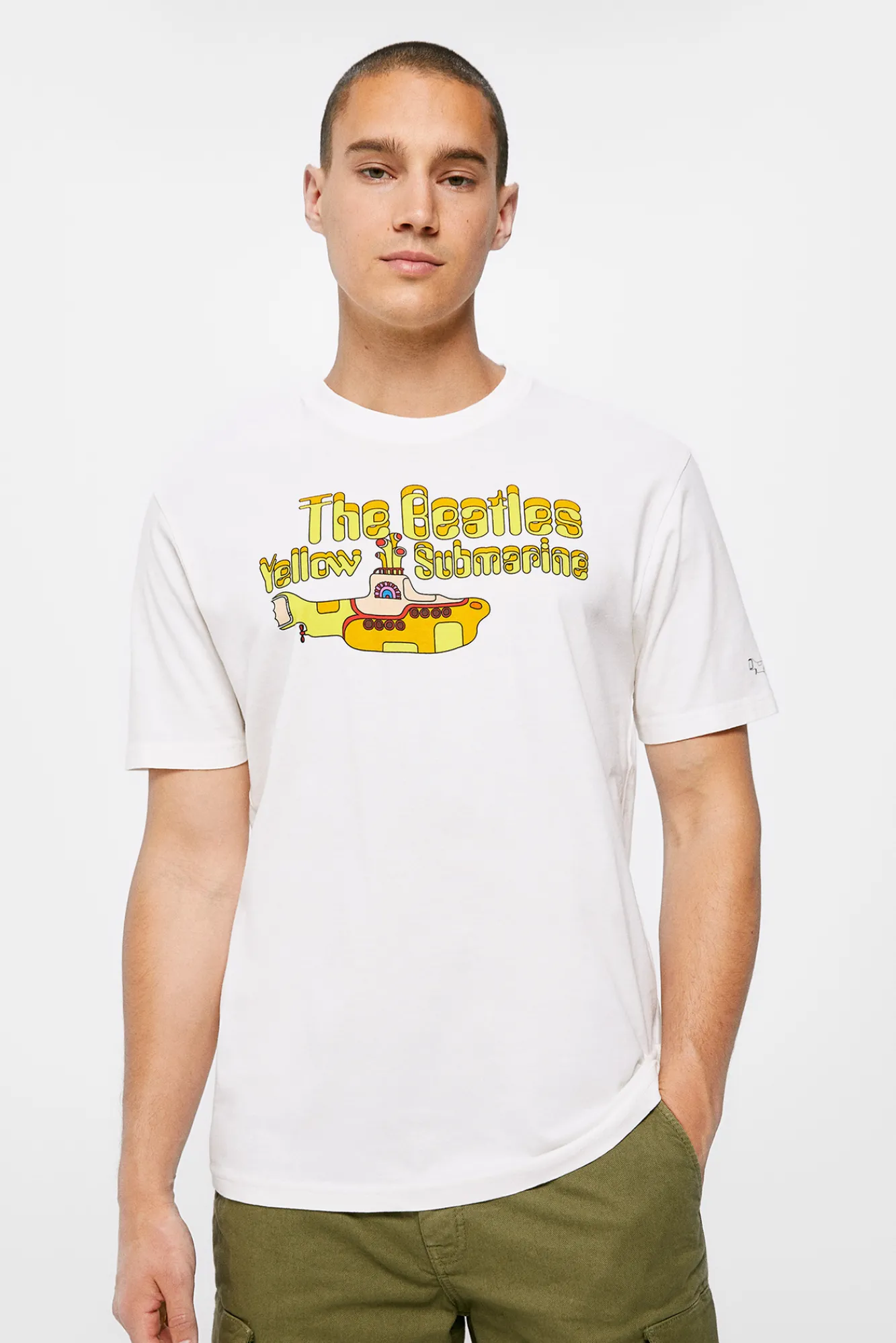 * Camiseta Yellow Submarine Marfil Hot