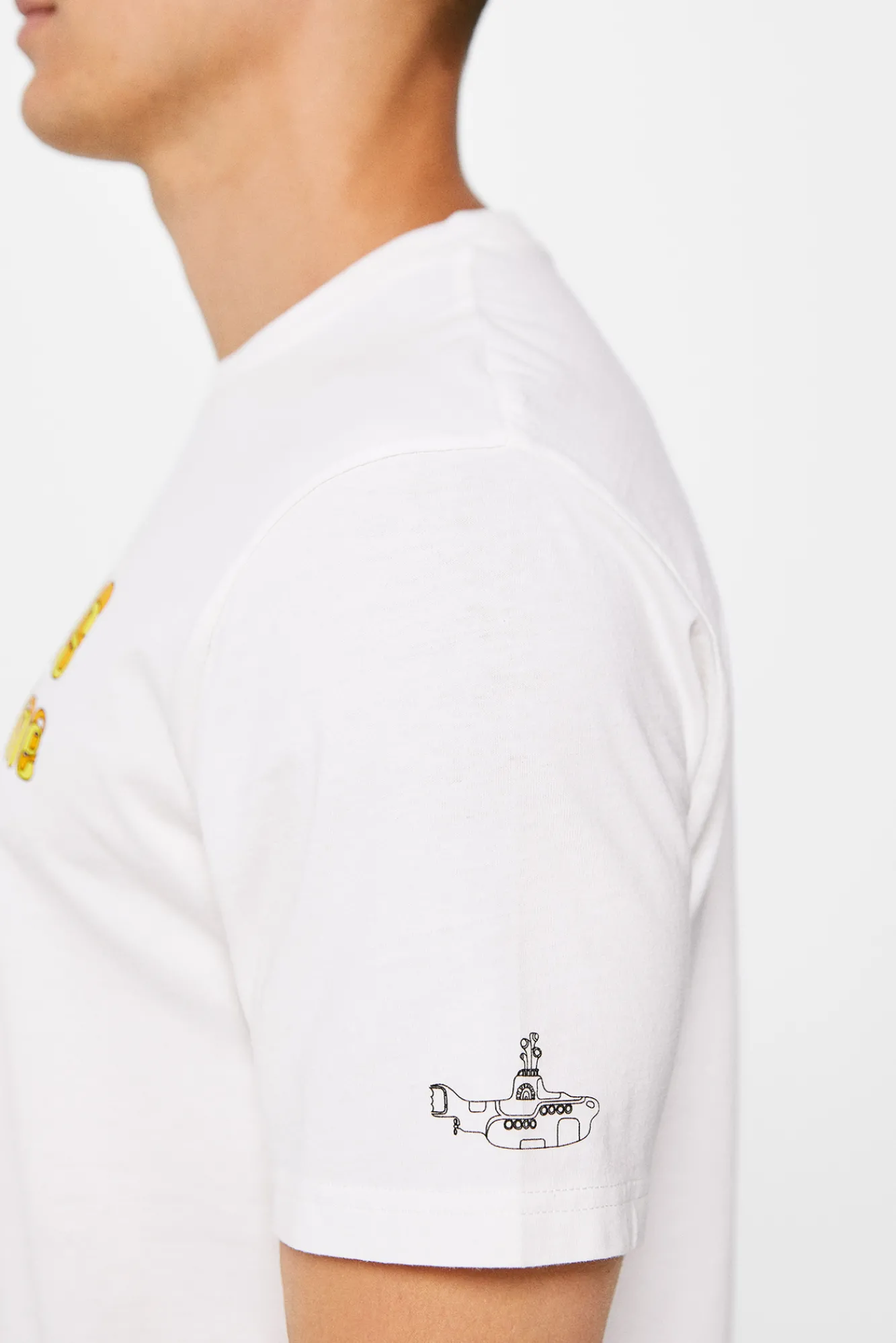 * Camiseta Yellow Submarine Marfil Hot
