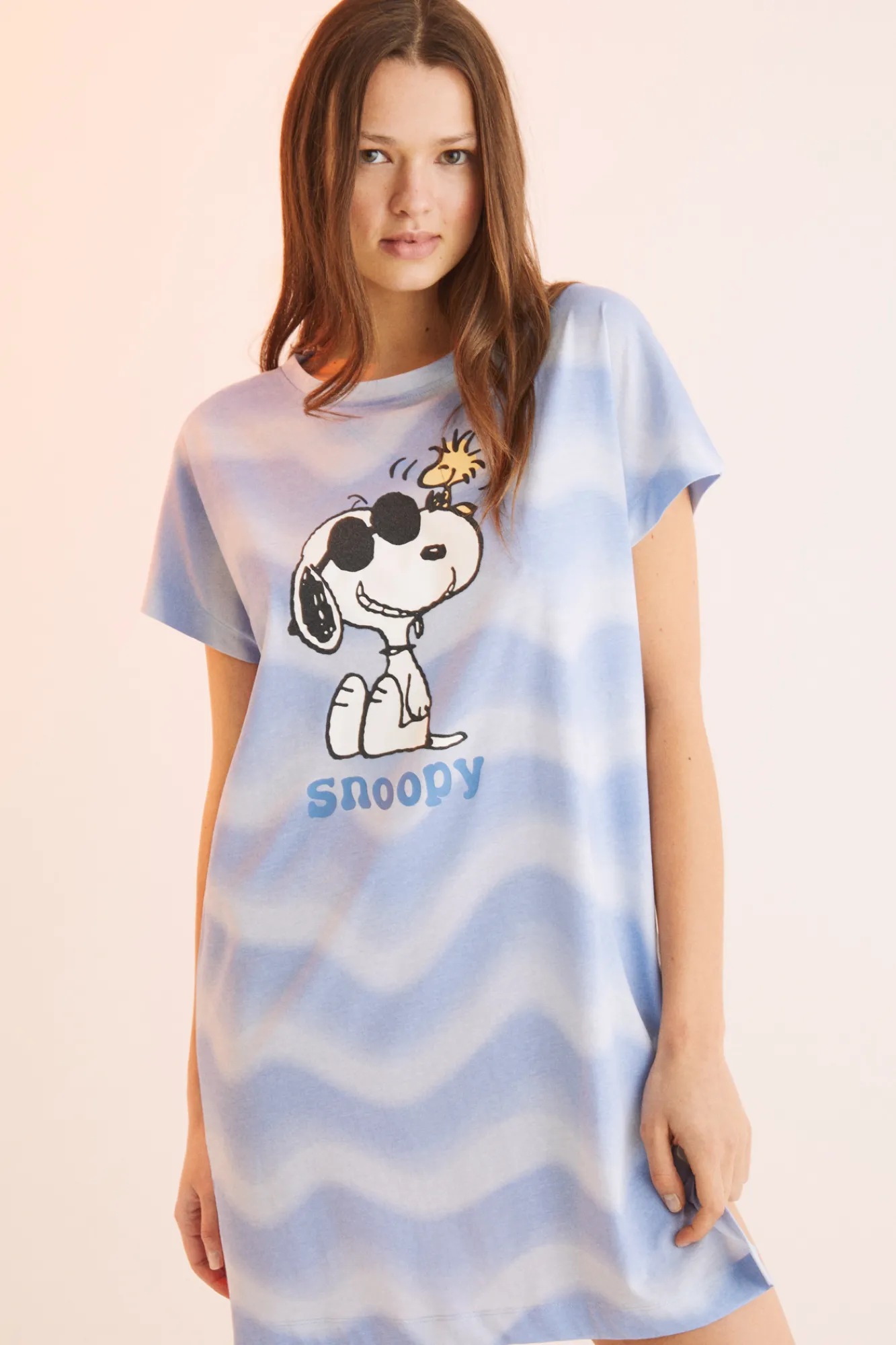 Women'secret Camison Corto 100% Algodon Snoopy Estampado Best