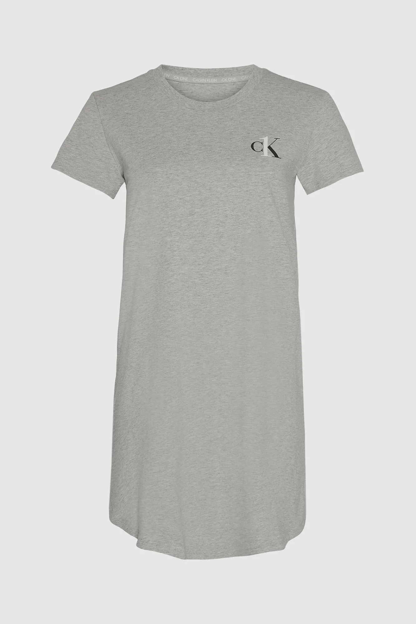 Calvin Klein Camison De Algodon Con Logotipo De Gris Discount